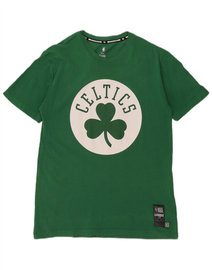 Męska koszulka NBA Celtics z grafiką, średnia, zielona bawełna