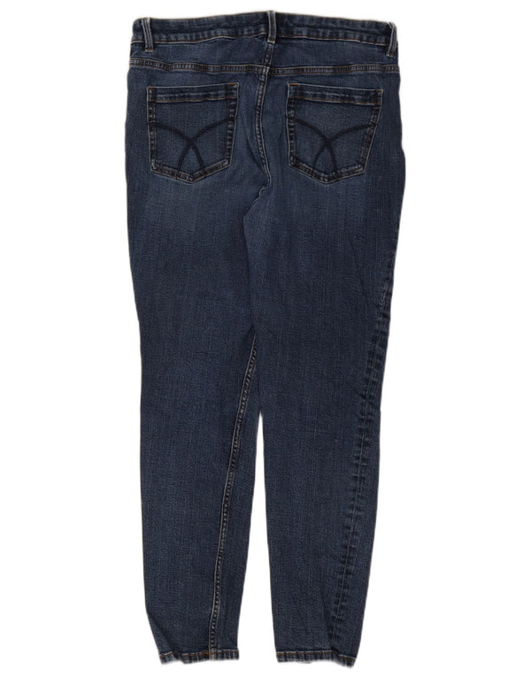 Crew Clothing Damskie obcisłe dżinsy UK 16 duże W34 L28 Granatowa bawełna