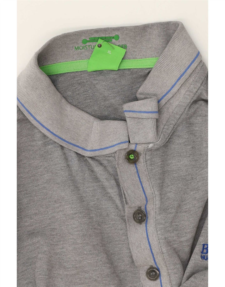 Męska koszulka polo slim fit Hugo Boss XL, szara