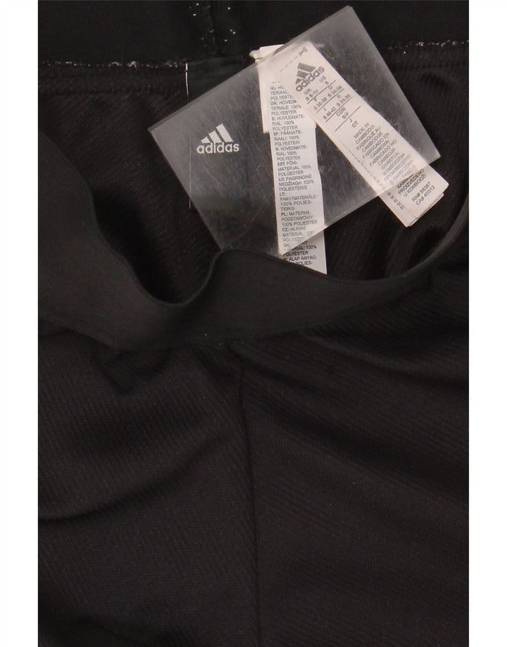 Damskie spodnie dresowe ADIDAS UK 8/10, małe, czarne, poliestrowe