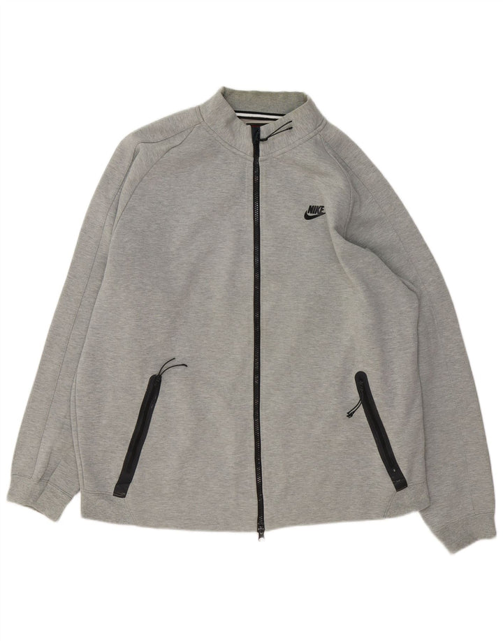 Męska bluza dresowa Nike, duża, szara, bawełniana w plamki