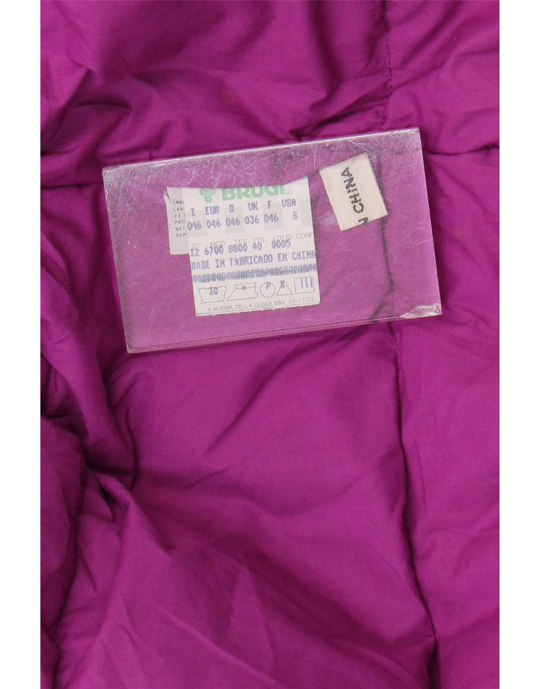 Męska wyściełana kurtka BRUGI o luźnym kroju UK 36, mały niebieski blok kolorów