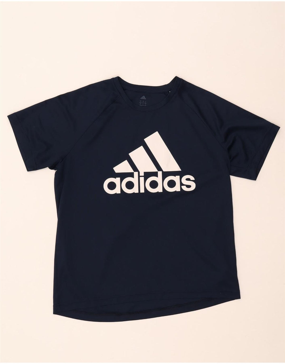 Męska koszulka Adidas Climalite z grafiką, duża, granatowa, z poliestru