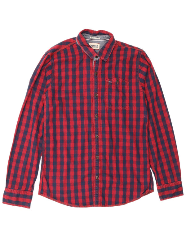 Koszula męska Tommy Hilfiger o regularnym kroju, mała, bawełniana w czerwoną kratę