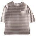 Damski top oversize Fat Face z rękawem 3/4, UK 16, duży, bawełniany w białe paski