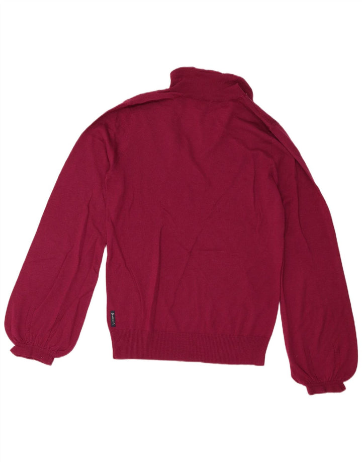 Damski sweter polo Armani Jeans EU 46 XL, bordowa wełna
