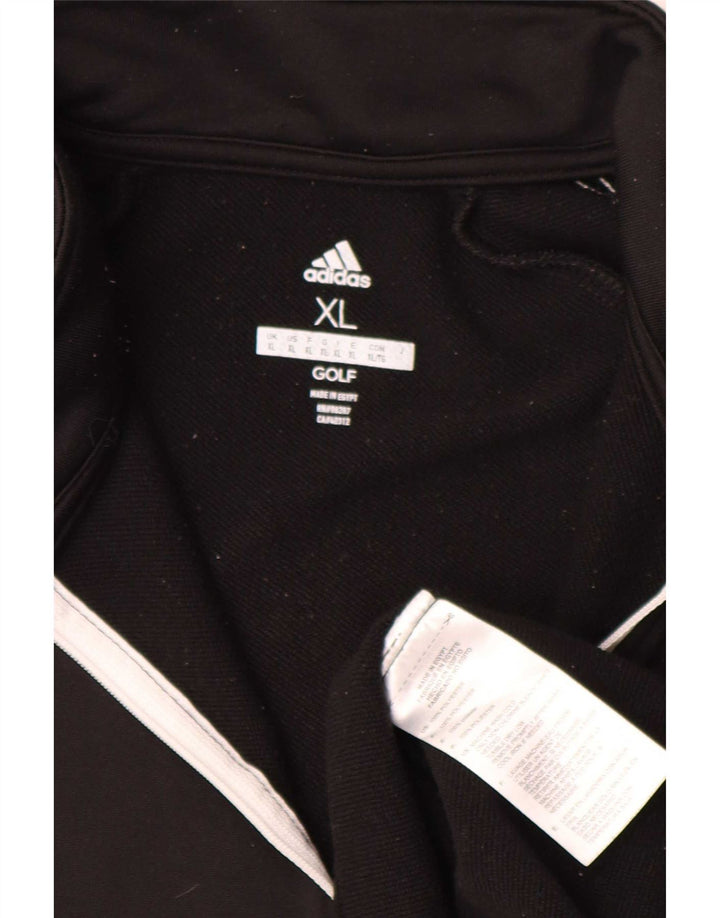 Adidas Męski dres z zamkiem błyskawicznym Top XL Czarny poliester