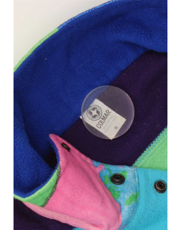 Męski sweter polarowy Colmar XL z niebieskimi blokami kolorów