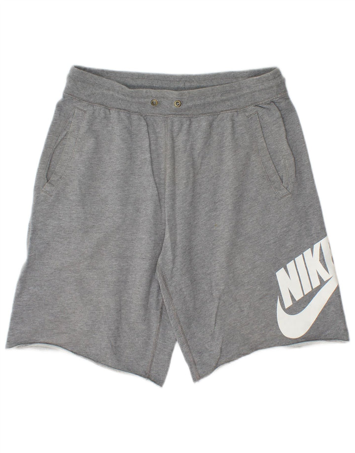 Męskie spodenki sportowe Nike Graphic, średnioszare, bawełniane