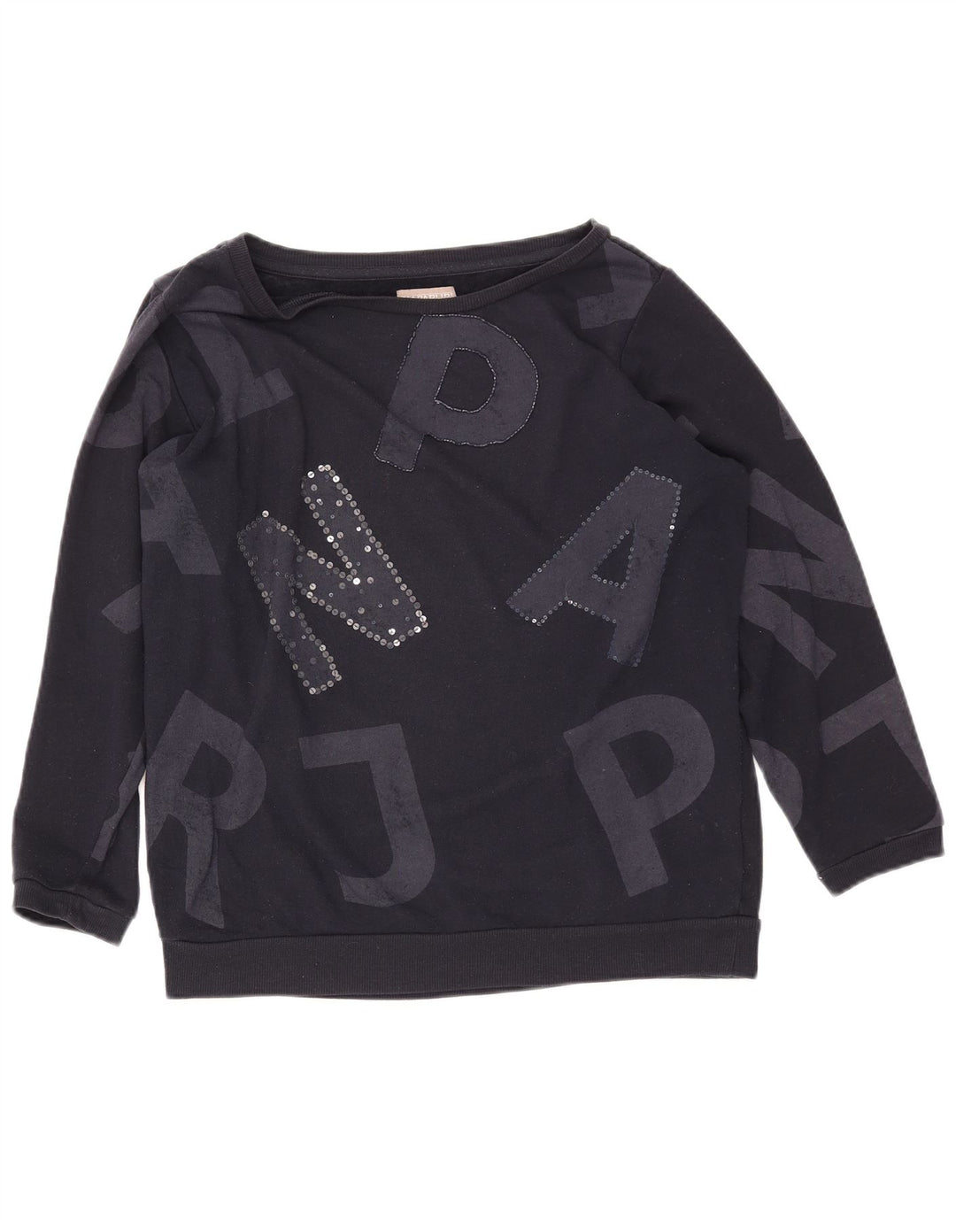 Damska bluza z grafiką NAPAPIJRI UK 14, duża, granatowa