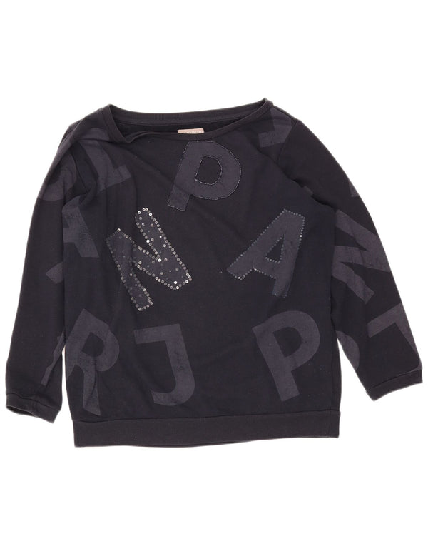 Damska bluza z grafiką NAPAPIJRI UK 14, duża, granatowa