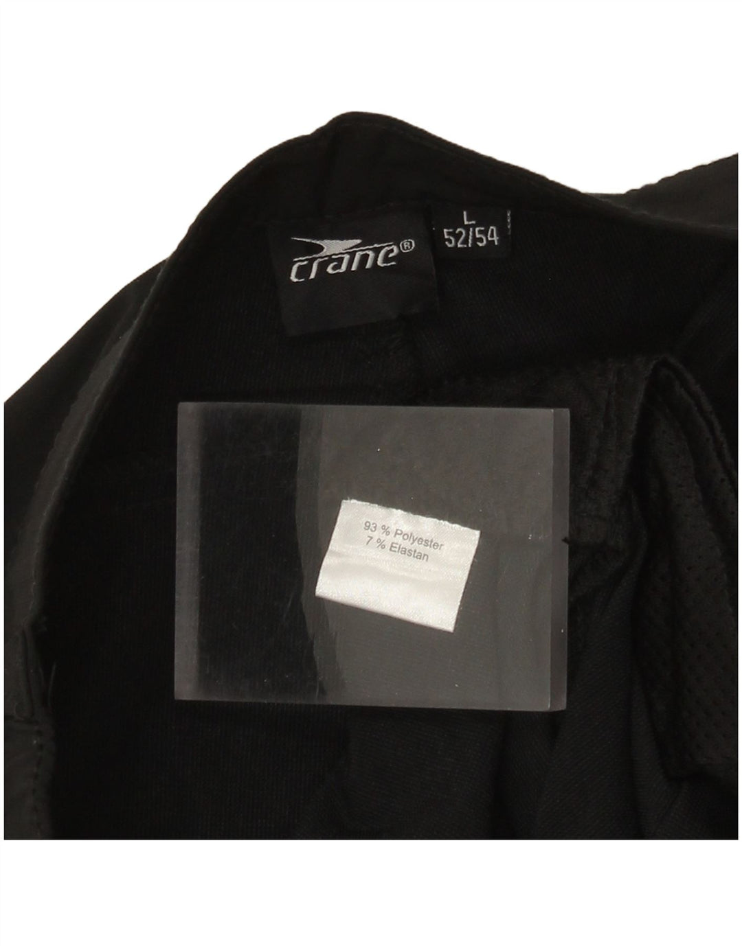 Męskie spodnie Crane IT 52/54 Large W34 L22 Czarny poliester