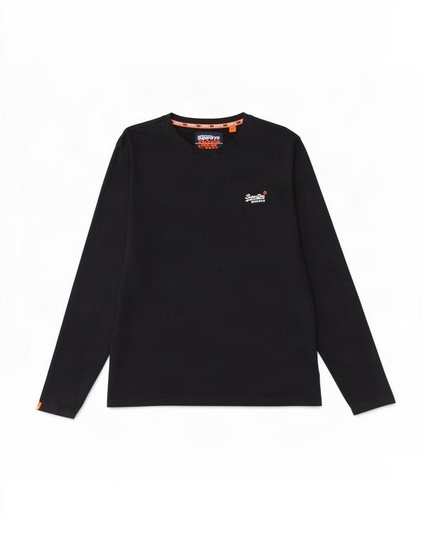 Męski top Superdry z długim rękawem 2XL, granatowy, bawełniany