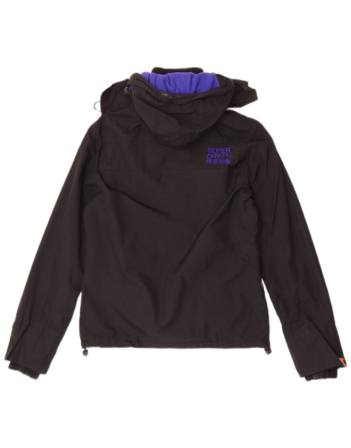 Damska kurtka wiatrówka Superdry Graphic UK 10, mała czarna