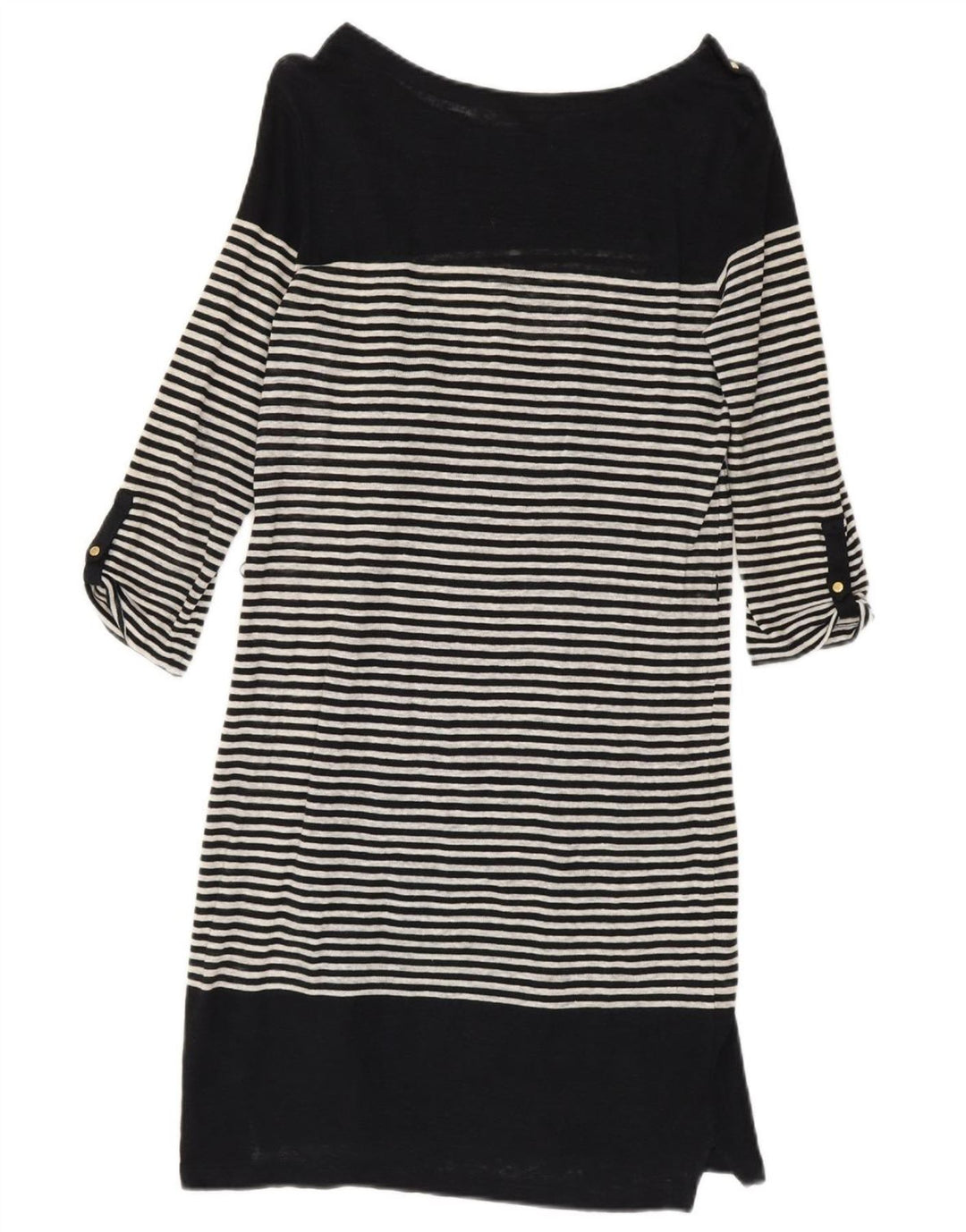 Sukienka damska Massimo Dutti z rękawem 3/4, UK 10, w małe czarne paski