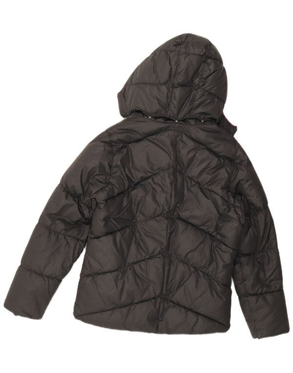 Wyściełana kurtka dziewczęca z kapturem i kapturem Nike 13-14 lat XL, czarna, poliestrowa