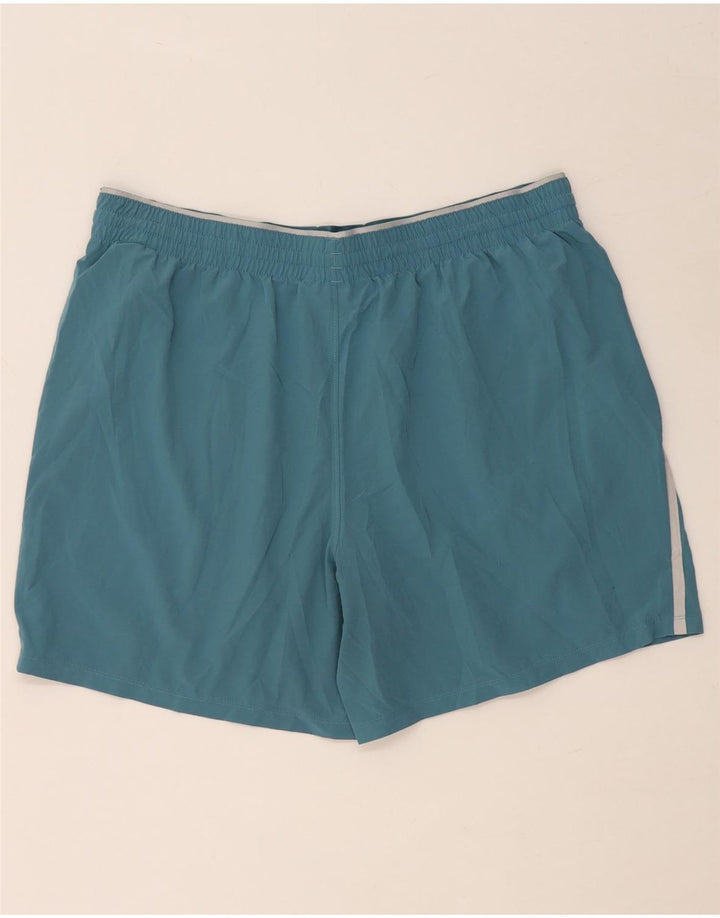 Męskie spodenki sportowe UNDER ARMOUR XL, niebieski, poliester z blokami kolorów