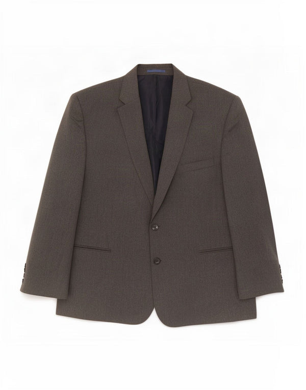 Marks & Spencer Mens 2 Button Blazer Jacket UK 48 2XL Grey Polyester