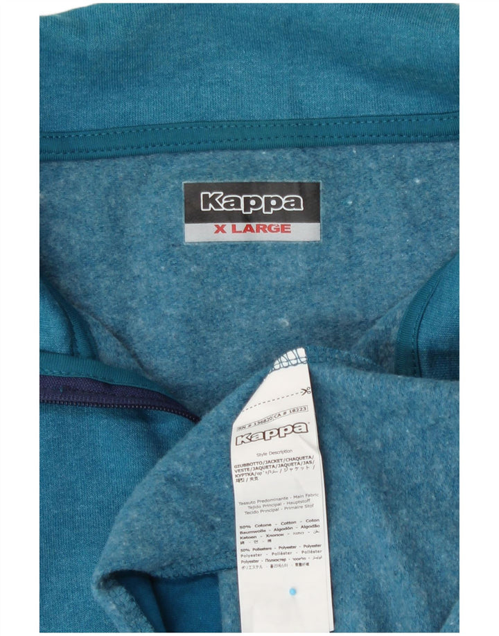 Damska bluza dresowa Kappa UK 18 XL, niebieska bawełna