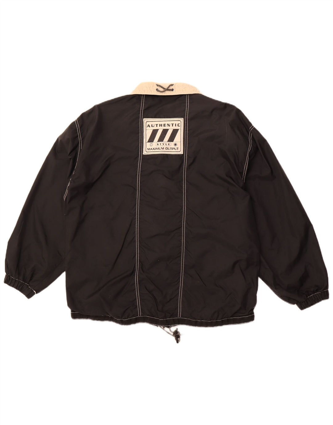 AUTENTYCZNA męska kurtka użytkowa o luźnym kroju UK 38, średnia czarna