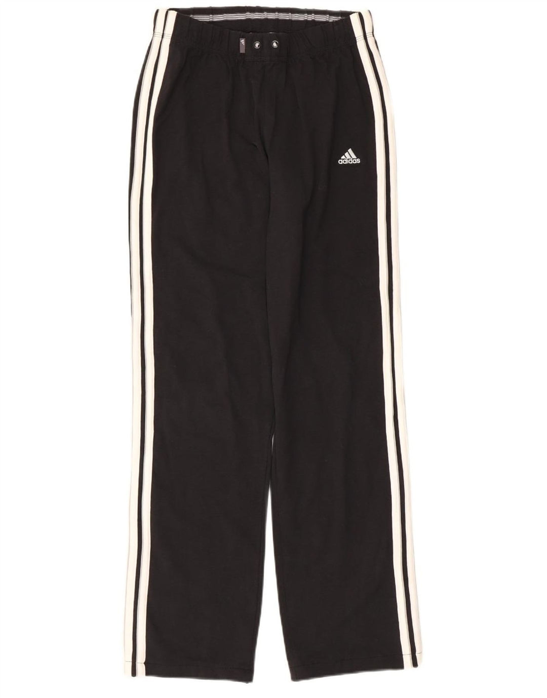 Damskie spodnie dresowe ADIDAS UK 10, małe, czarne, bawełniane
