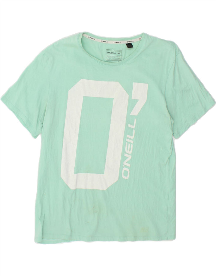 O'NEILL Mens Regular Fit Graphic T-Shirt Top Medium Turquoise Cotton Vintage O'Neill and Second-Hand O'Neill from Messina Hembry 