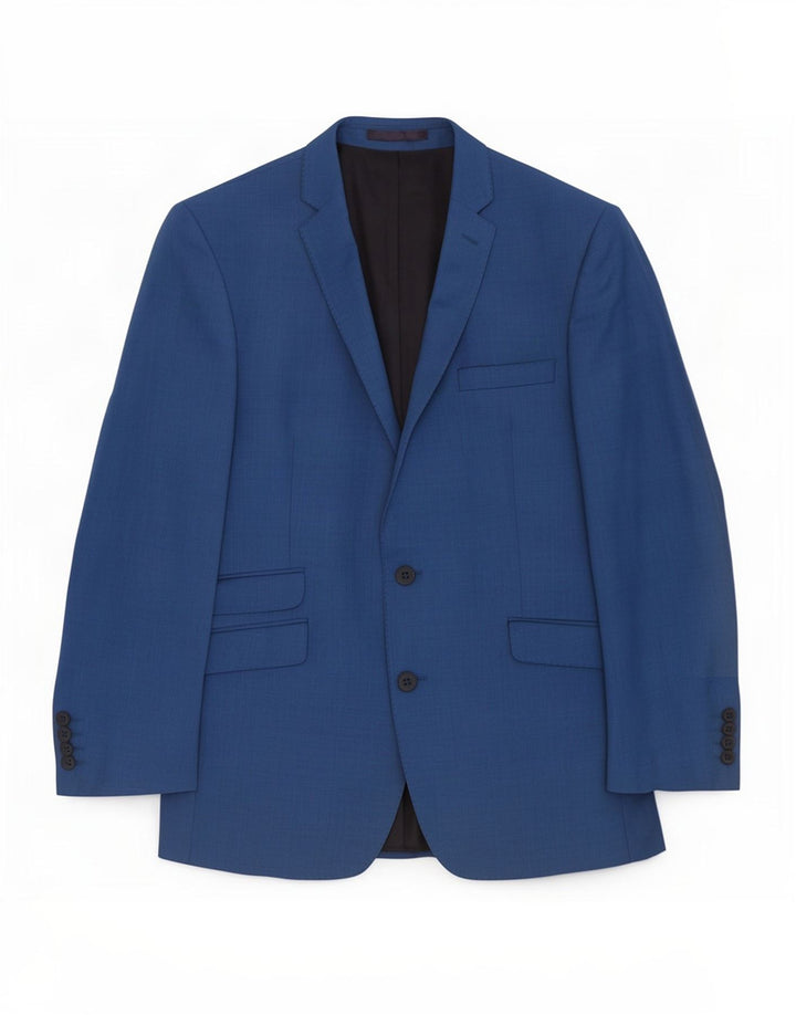Męska marynarka zapinana na 2 guziki Ben Sherman UK 42 XL Niebieska wełna