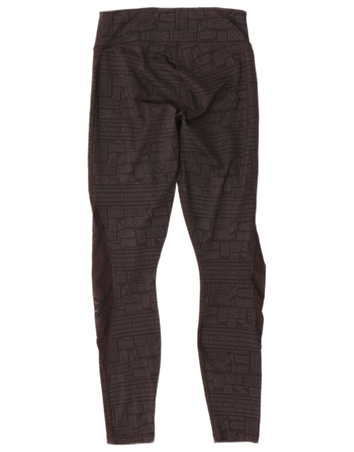 Damskie legginsy Puma UK 10 Małe, szare, geometryczne, poliester
