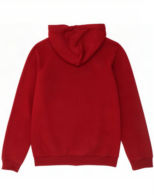 Damski sweter z kapturem i grafiką Adidas UK 10 Small Burgundy Cotton
