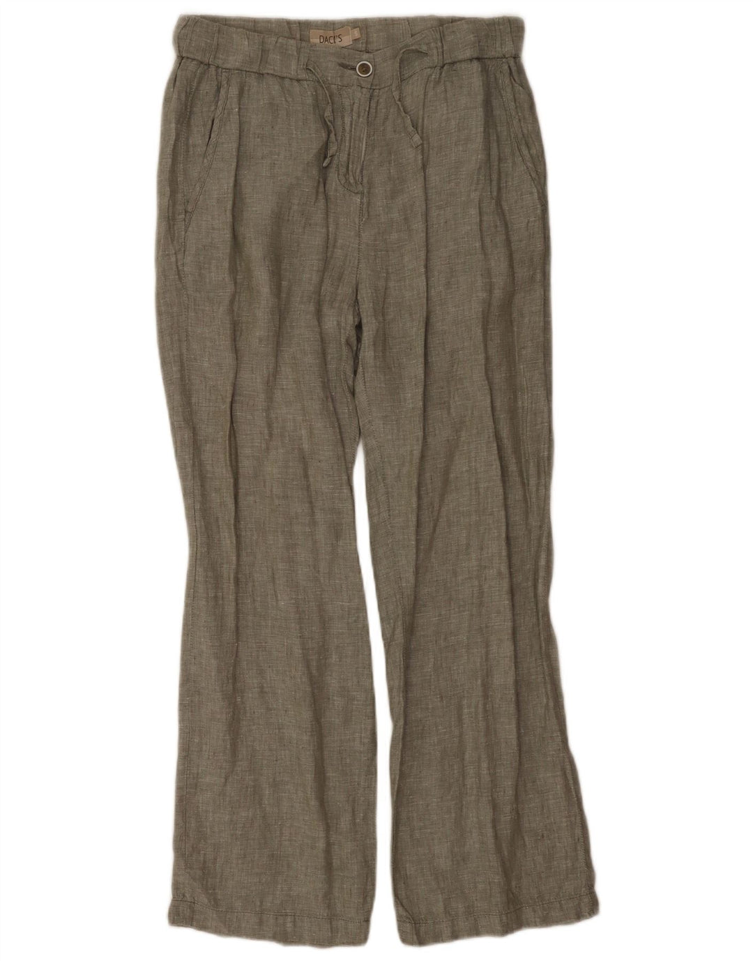 Proste spodnie chino damskie Dack's, małe W27 L28 Khaki