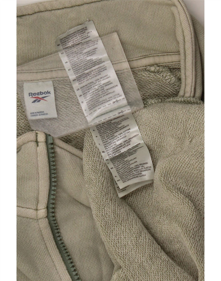 Męska bluza z zamkiem błyskawicznym REEBOK, duża bawełna khaki