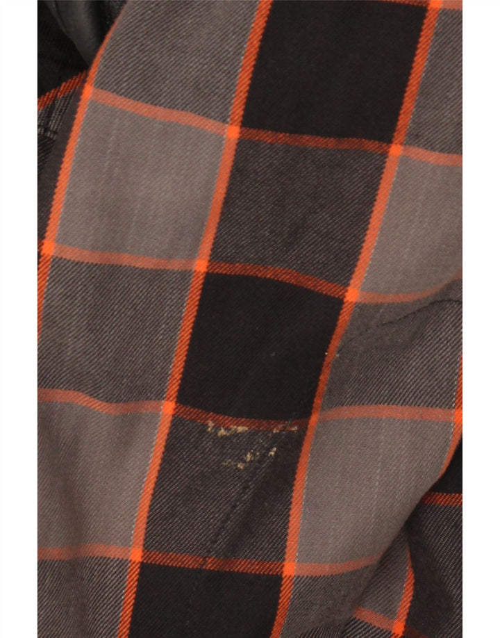 Koszula męska drwal Vintage 2XL szara bawełniana kratka