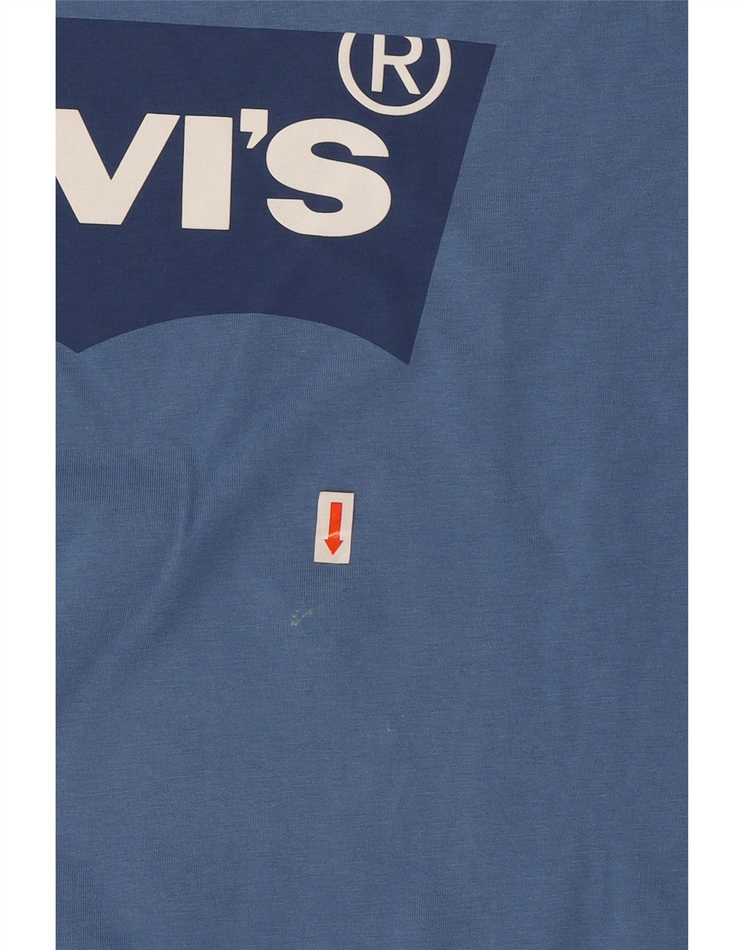 LEVI'S Mens Graphic T-Shirt Top Large Blue Cotton Vintage Levi's and Second-Hand Levi's from Messina Hembry 