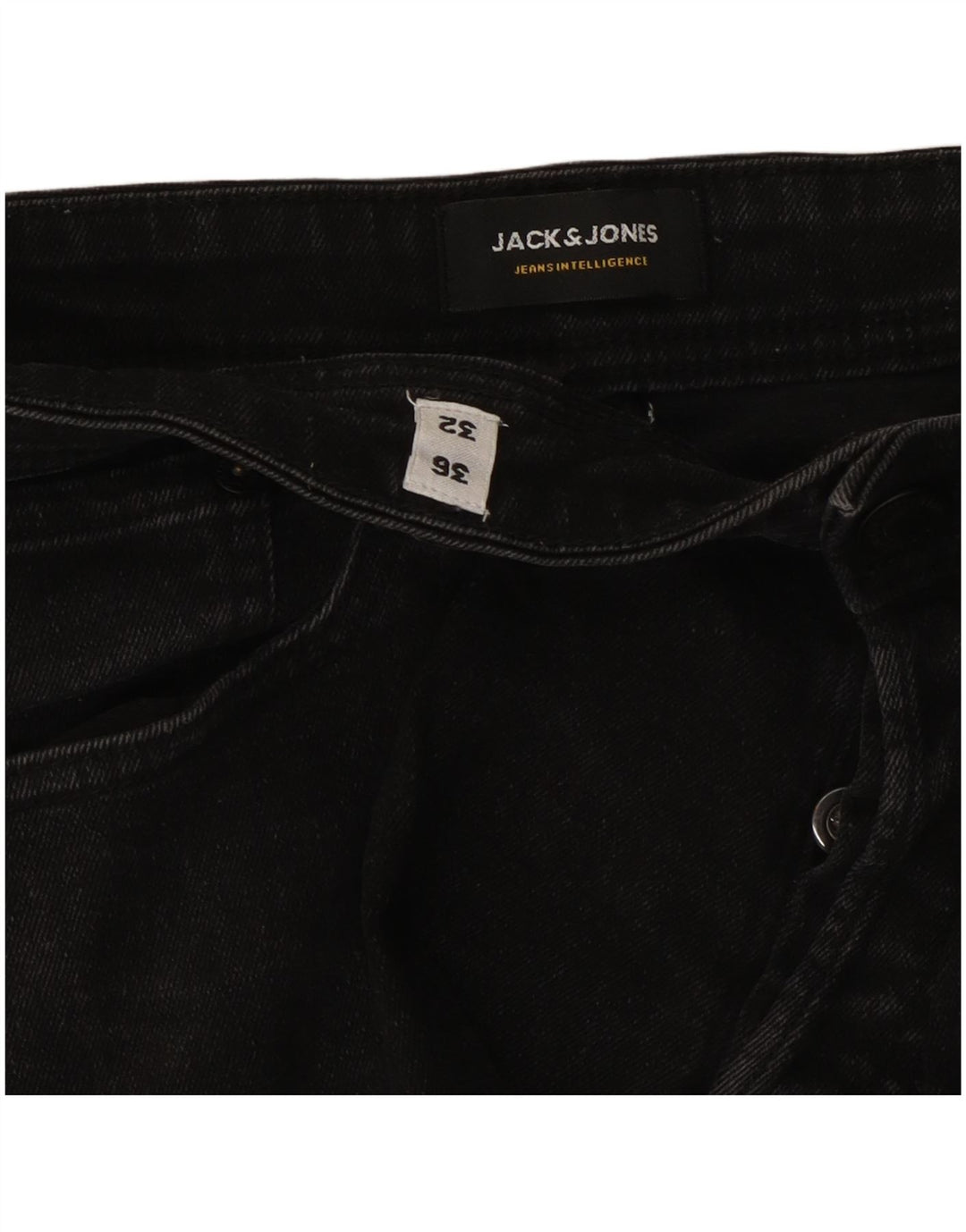 Męskie jeansy Jack & Jones GLENN Slim W36 L32 Czarne bawełniane