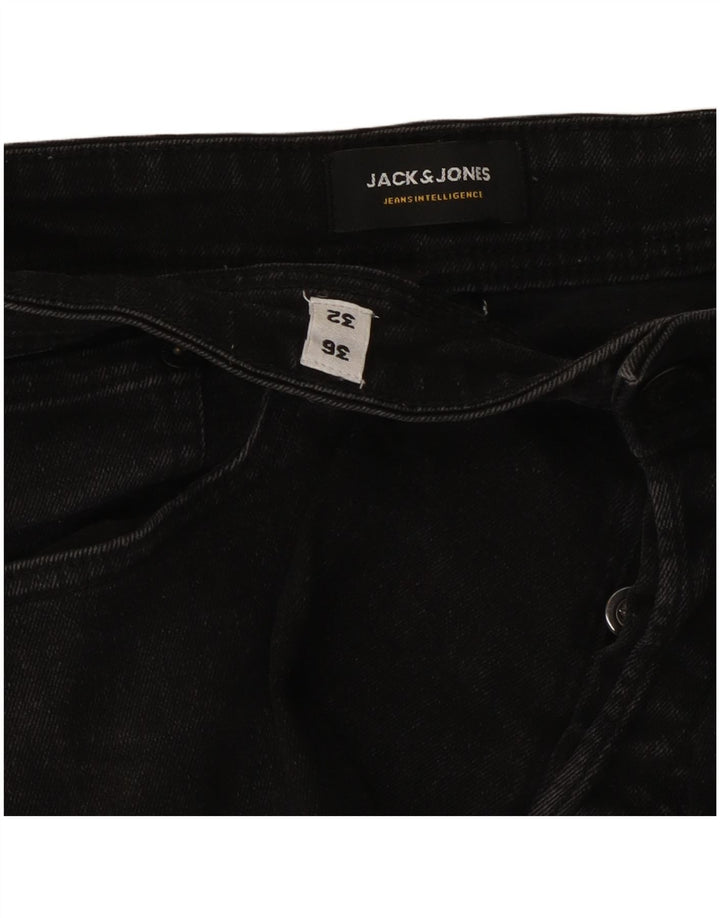 Męskie jeansy Jack & Jones GLENN Slim W36 L32 Czarne bawełniane