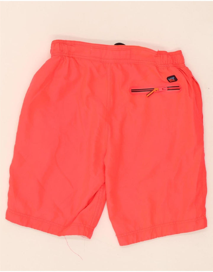 Męskie spodenki kąpielowe SUPERDRY z grafiką, średni pomarańczowy poliester