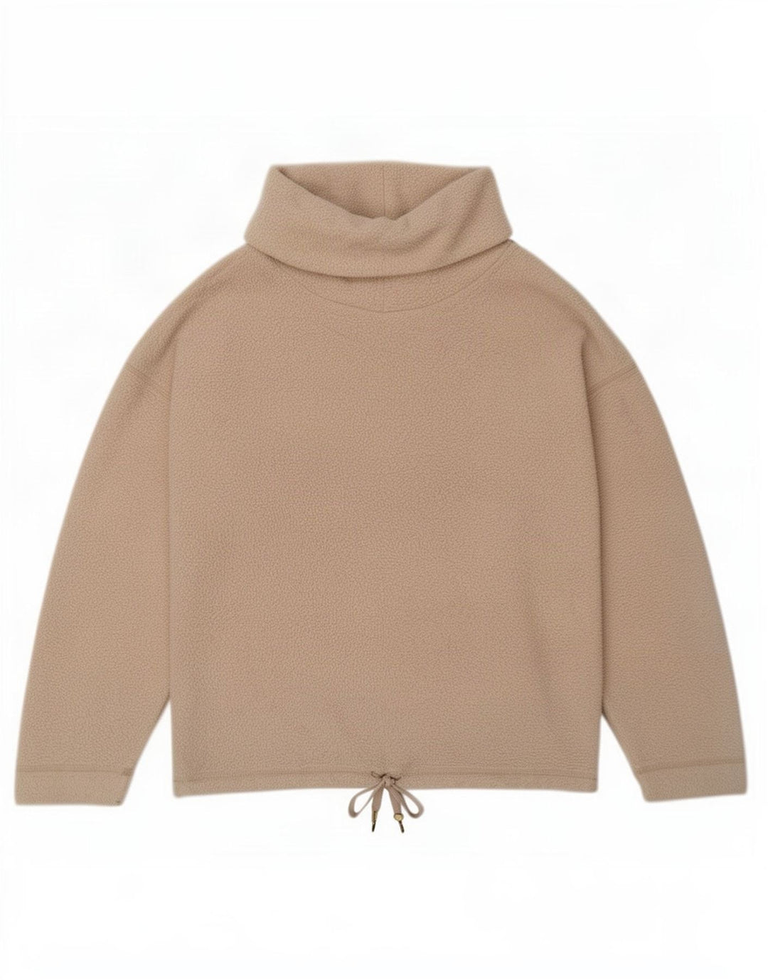 Marks & Spencer Damski sweter polarowy z okrągłym dekoltem, UK 14, średni beż