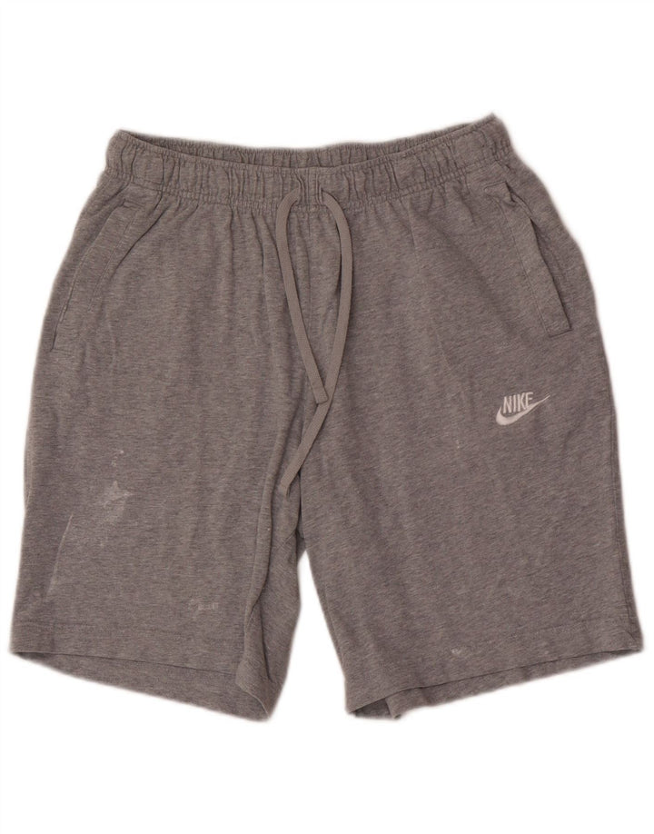 Damskie spodenki sportowe Nike UK 12, średnioszare, bawełniane