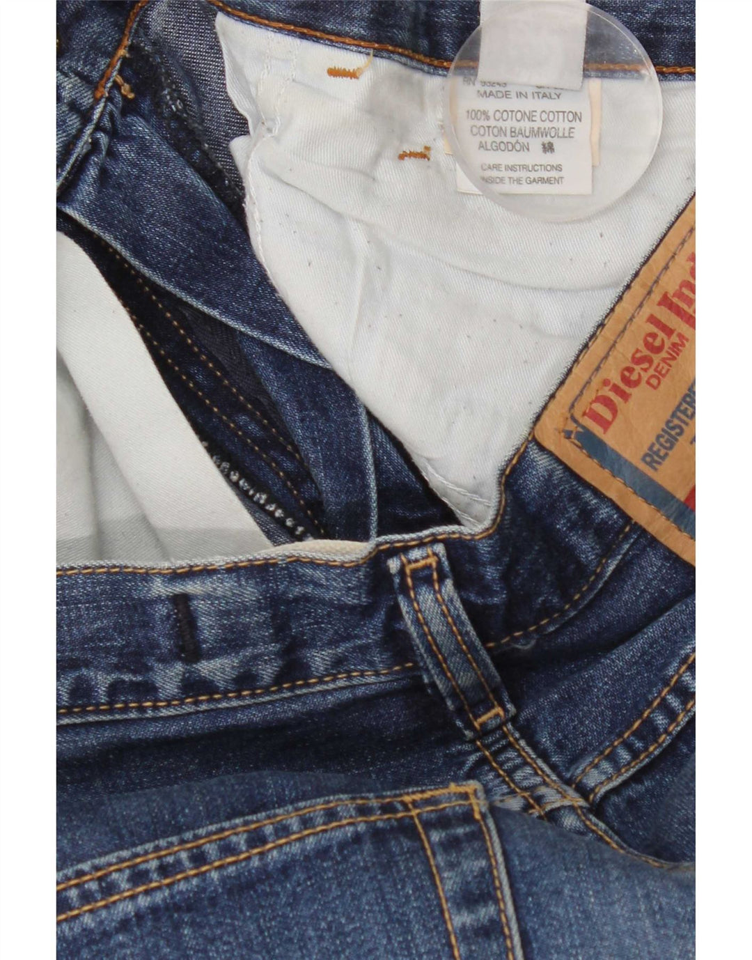 Męskie jeansy Bootcut Diesel W32 L33 Niebieskie bawełniane