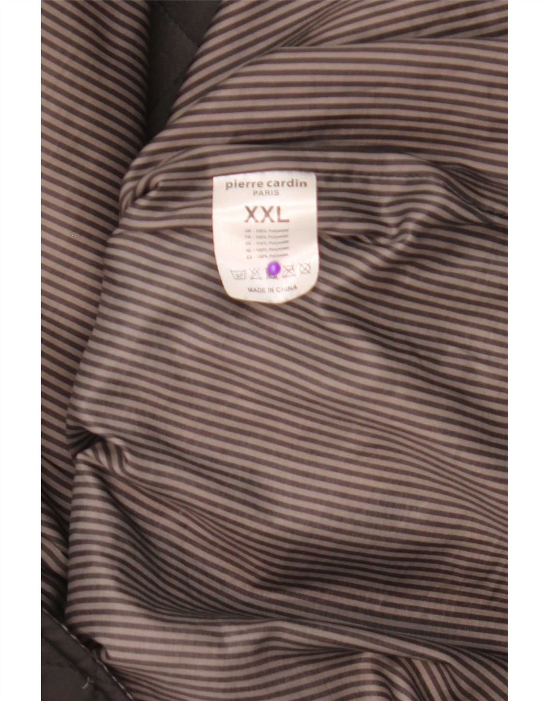 Męska pikowana kurtka Pierre Cardin UK 44 2XL Brązowa, poliester