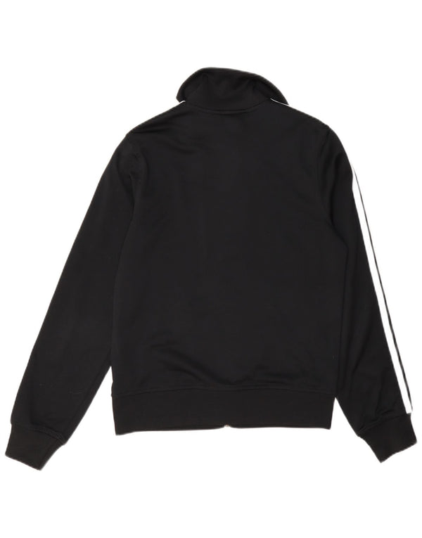 Damska kurtka dresowa Adidas UK 10, mała, czarna, poliestrowa