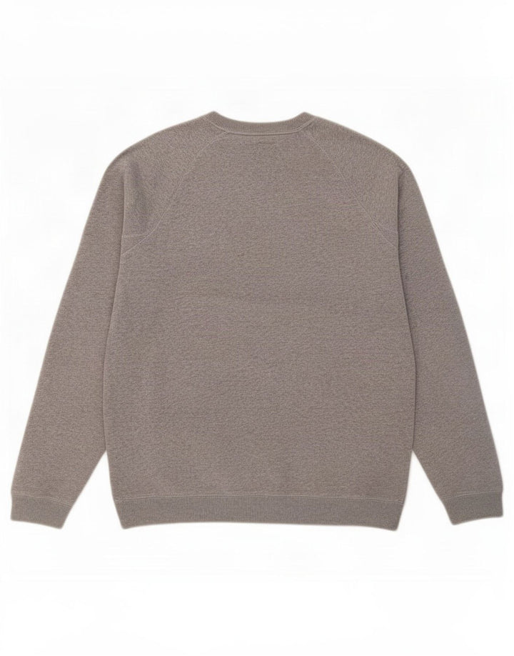 Męska bluza z grafiką Jack Wills, średnio szara, nakrapiana bawełna