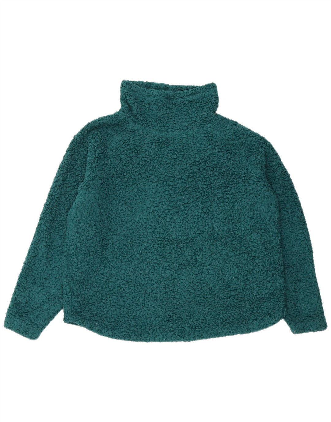 EDDIE BAUER Damski sweter oversize z polaru UK 16, duży, zielony, poliester