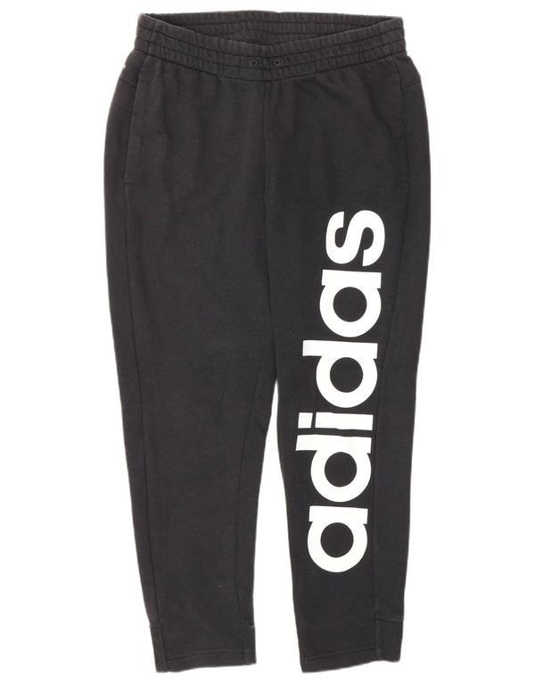 Damskie spodnie dresowe Adidas Climalite Graphic UK 12 Medium Black