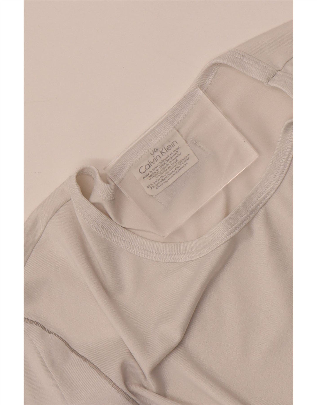 Męski T-shirt Calvin Klein, duży, biały, poliester