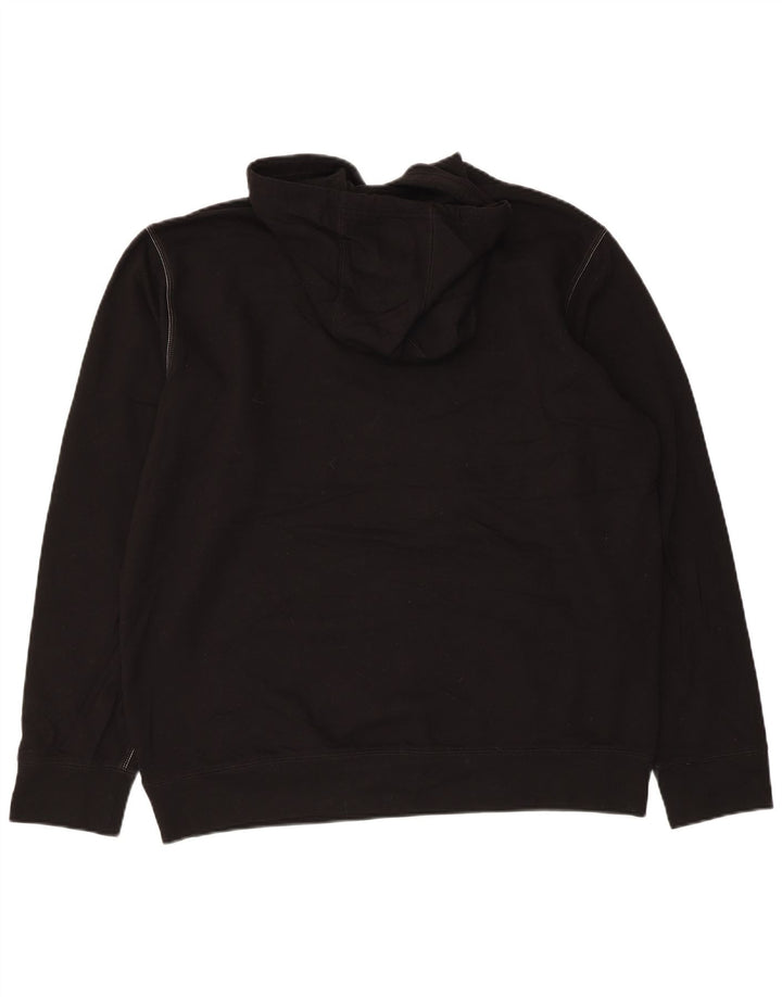 Męski sweter z kapturem Eddie Bauer, duży, czarny, bawełniany
