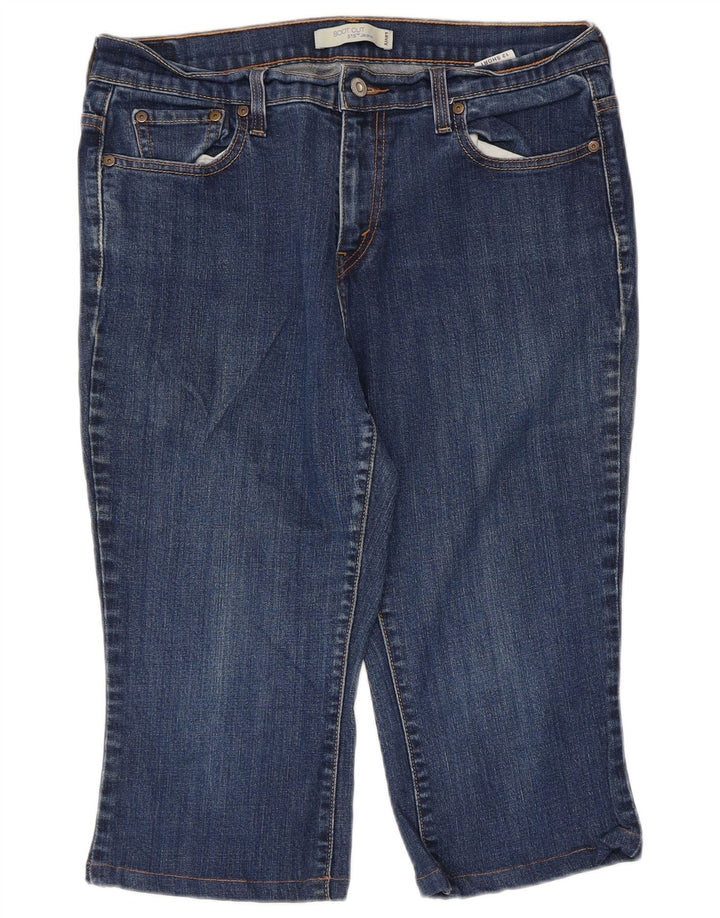 Damskie spodenki jeansowe LEVI'S 515 US 12, duże, W34, niebieska bawełna