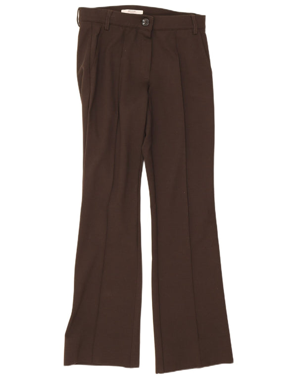 Marella Damskie spodnie Chino EMME Bootcut Pegged UK 6 XS W26 L29 Brązowe