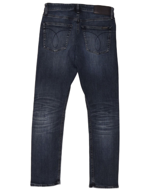 Męskie jeansy Calvin Klein W30 L30 Granatowe, bawełniane