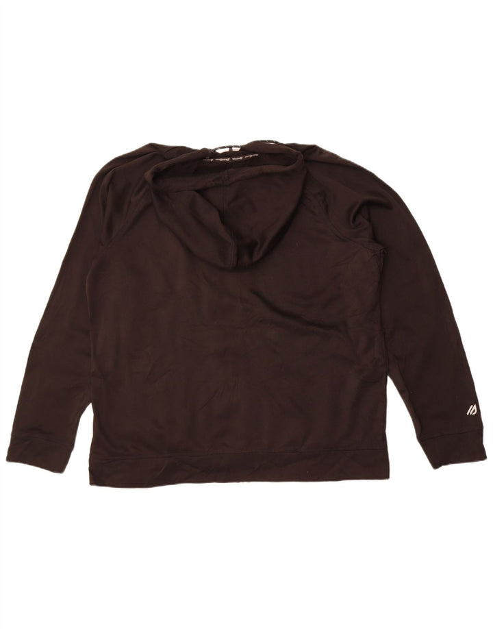 Męski sweter z kapturem i zamkiem błyskawicznym Eddie Bauer XL, czarny poliester